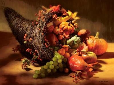 Happy Thanksgiving: Jesus is the horn of plenty
