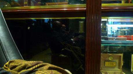 Reflection on Cabinet at De La Concha Tobacconist, New York, NY / Leica D-Lux 4