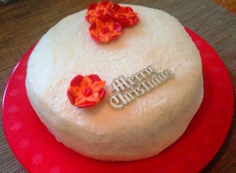 coconut icing merry christmas tropical fruit cake recipe and simple instructions alternative and easy