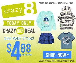 Crazy 8 Cyber Monday Sale | Get 30% Off Your Entire Order!