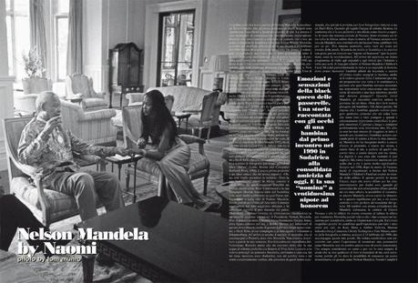 Nelson Mandela By Naomi Campbell Nelson Mandela and Naomi Campbell Photo by Tom Munro for L'Uomo Vogue November 2008