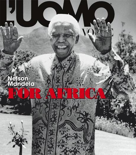 Nelson Mandela By Naomi Campbell Nelson Mandela Photo by Anton Corbijn for L'Uomo Vogue November 2008