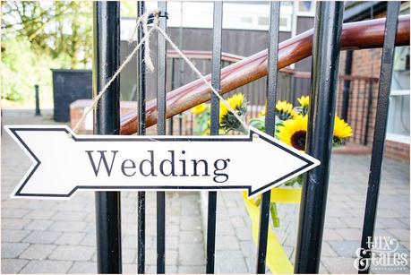 Yorkshire Wedding Photography | Katie & Gavin Got Married! Sign pointing to wedding