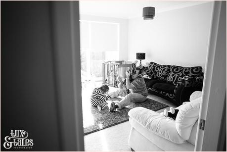 Yorkshire Wedding Photography | Katie & Gavin Got Married! Dad playing with kids before wedding