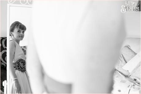 Yorkshire Wedding Photography | Katie & Gavin Got Married! Bride at Hull wedding looks in mirror