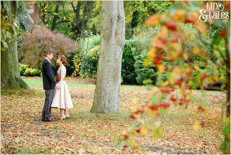 Yorkshire Wedding Photography | Katie & Gavin Got Married! Yorkshire Autumnal wedding with leaves
