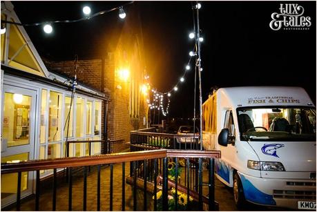 Yorkshire Wedding Photography | Katie & Gavin Got Married! Fish and Chip van at yorkshire wedding