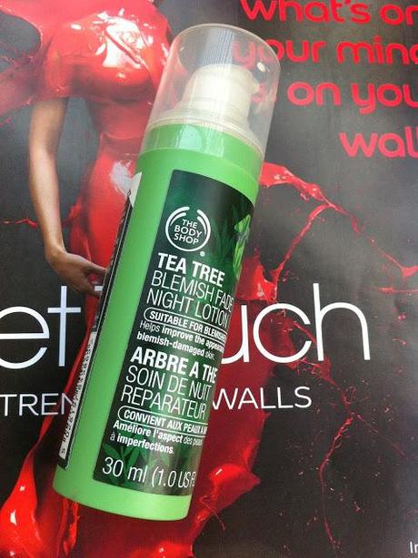 The Body Shop Tea Tree Blemish Fade Night Lotion - Review