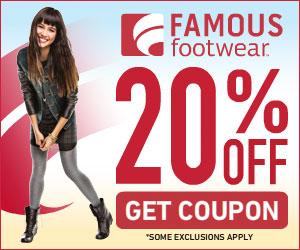 Famous Footwear 20% Off Coupon 12/9-12/24