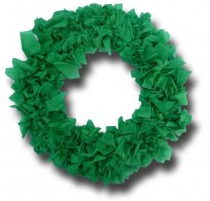 Easy Crepe Paper Wreath