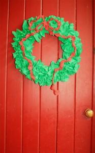 Easy Crepe Paper Wreath