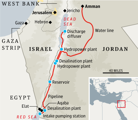 Blue Peace: Red Sea-Dead Sea Pipeline Plan Signed