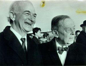 Pauling and Gunnar Jahn, ca. 1963.