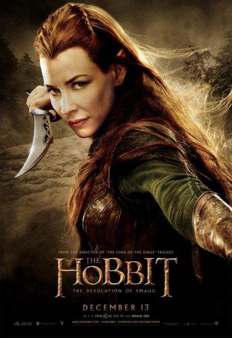 Evangeline-Lilly-as-Tauriel-The-Hobbit-The-Desolation-Of-Smaug-poster
