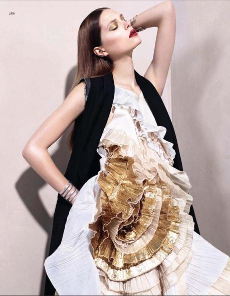 Caroline Brasch Nielsen by Sharif Hamza for Vogue China January 2014 