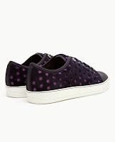 Smile With Your Feet:  Lanvin Perforated Suede Trainers
