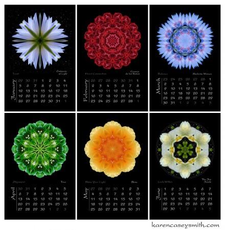 2014 Mandala Meditations Calendar & The Year in Flowers Calendar 2014 Mandala Meditations Calendar 1st six months