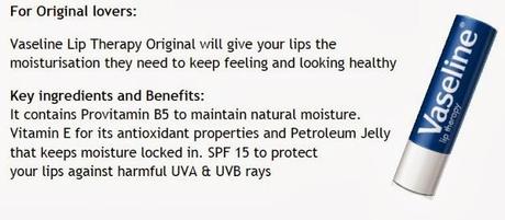 Press Release: This Winter Keep Your Lips Looking Healthy and Protected With Vaseline Lip Therapy!