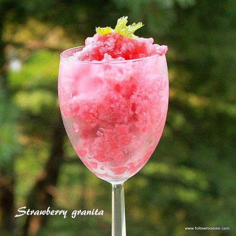 Strawberry granita Recipe
