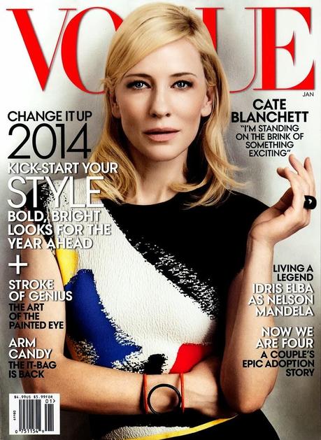 Cate Blanchett in Celine for Vogue January 2014 Cover