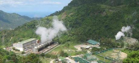 The Palinpinon geothermal power plant in Negros Oriental, Philippines.