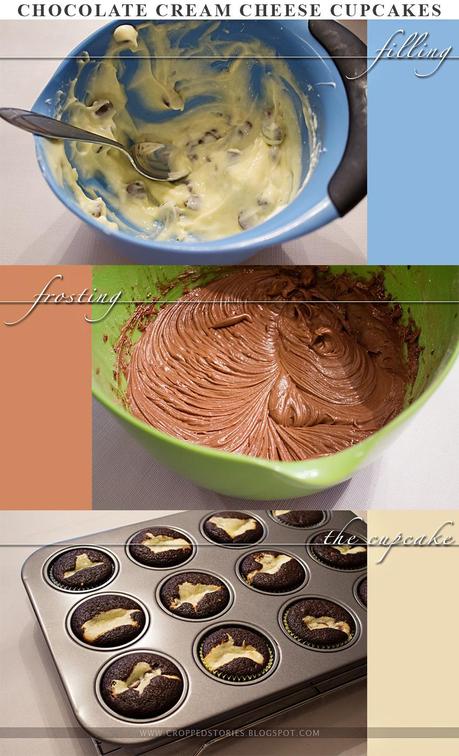 Chocolate Cream Cheese Cupcakes via Cropped Stories