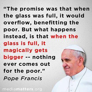 Pope Francis stood up to Rush Limbaugh's bullying, and then he said this. http://mm4a.org/1dfqrGG