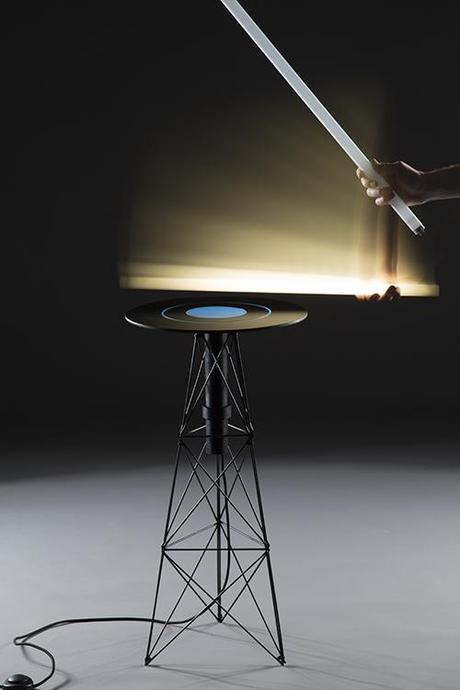 Electromagnetic Table Turns On Light Bulbs testa magnetic table lamp