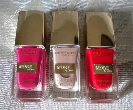 3 Dream shades from Oriflame’s More by Demi Nail Polish Range