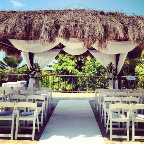 Tropical Wedding Set up