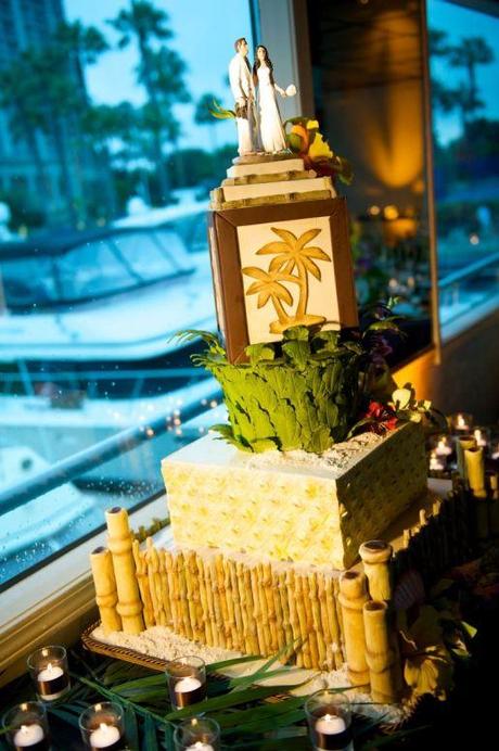 Tropical Wedding Cake