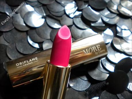 Oriflame MORE by Demi Lipstick: Pink Drama (Review n Swatches)