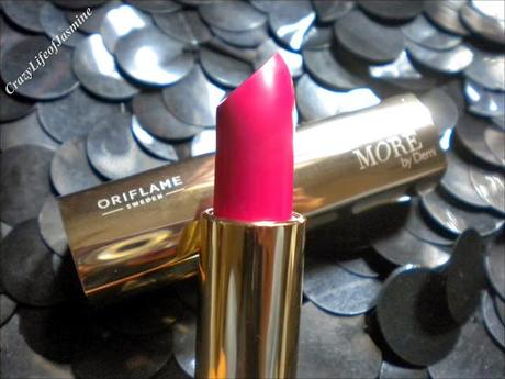 Oriflame MORE by Demi Lipstick: Pink Drama (Review n Swatches)