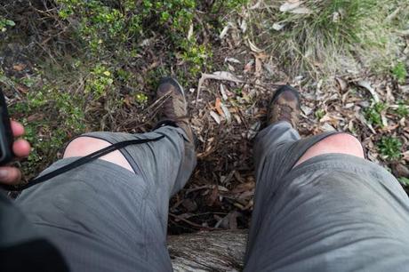 unzipped zip off hiking pants