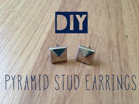 DIY: Pyramid Stud Earrings