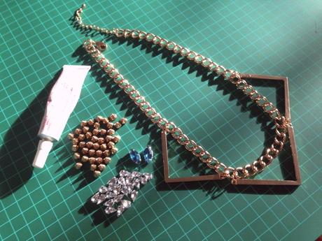 DIY: Add Texture To Your Necklace with Studs & Rhinestones
