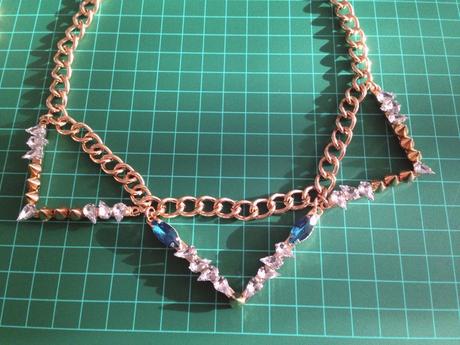 DIY: Add Texture To Your Necklace with Studs & Rhinestones