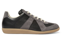 The Play Changes, The Game's The Same:  Maison Martin Margiela Suede and Leather Panelled Sneakers