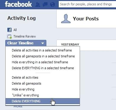 facebook timeline cleaner