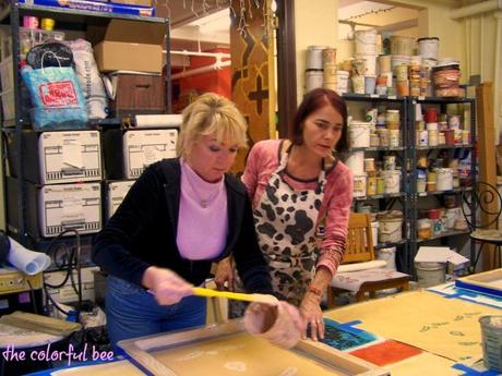 Color Roundup: Using Radiant Orchid in Interior Design radiant orchid sweater and learning screenprinting