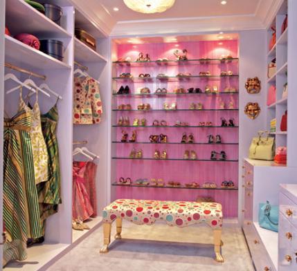 Color Roundup: Using Radiant Orchid in Interior Design Radiant Orchid as an accent color by Jamie Drake