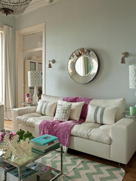 Color Roundup: Using Radiant Orchid in Interior Design one spot of radiant orchid in a room