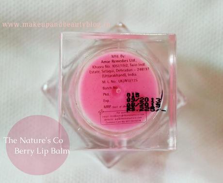 The Nature’s Co. Berry Lip Balm Review