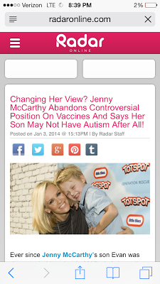 Not Even Jenny McCarthy Believes Jenny McCarthy Anymore!! {The Great Autism Flip-Flop}