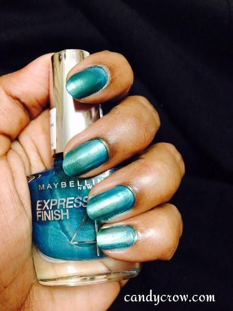 Maybelline Express Finish Turquoise green Review Maybelline Express Finish Turquoise green