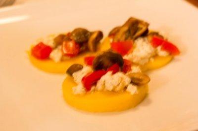 Meatless Monday: Mini Polenta Pizzas Meatless Monday: Mini Polenta Pizzas