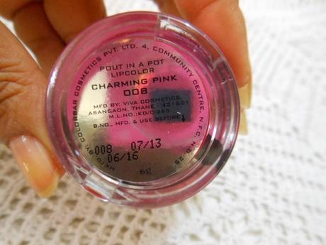 Sneak Peek ~ Colorbar Pout in a Pot Lipcolor (008) Charming Pink
