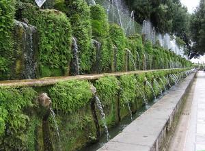 One hundred fountains at Villa d'Este