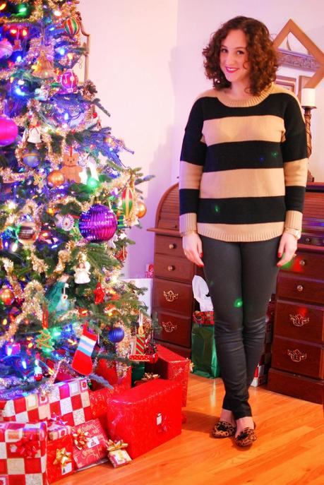 striped sweater_3 A Striped Sweater + A Little Christmas