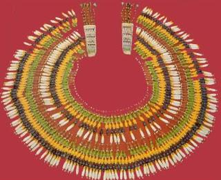 Flower Necklace of faience beads of Tutankhamen Flower Necklace of faience beads of Tutankhamen